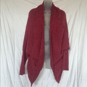 Cozy Umgee Burgundy Popcorn Knit Cardigan - NWT